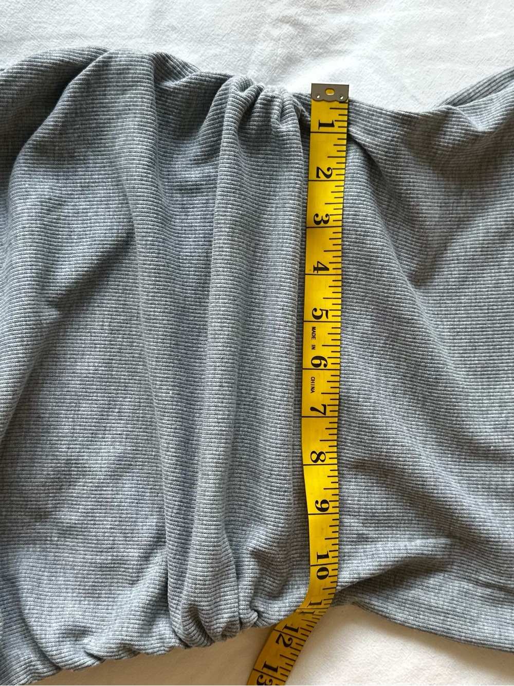 H&M Divided Gray Ribbed Ruched Drawstring Mini Dress XS - Picture 4 of 9